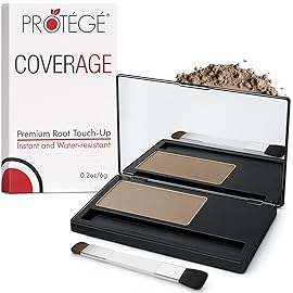 Premium Root Touch-Up Hair Color Powder for Women - Gray Coverage Hairline Concealer Light Blonde - Built-in Applicator Brush - Long Lasting Sweat & Water Resistant Natural Quick Dry