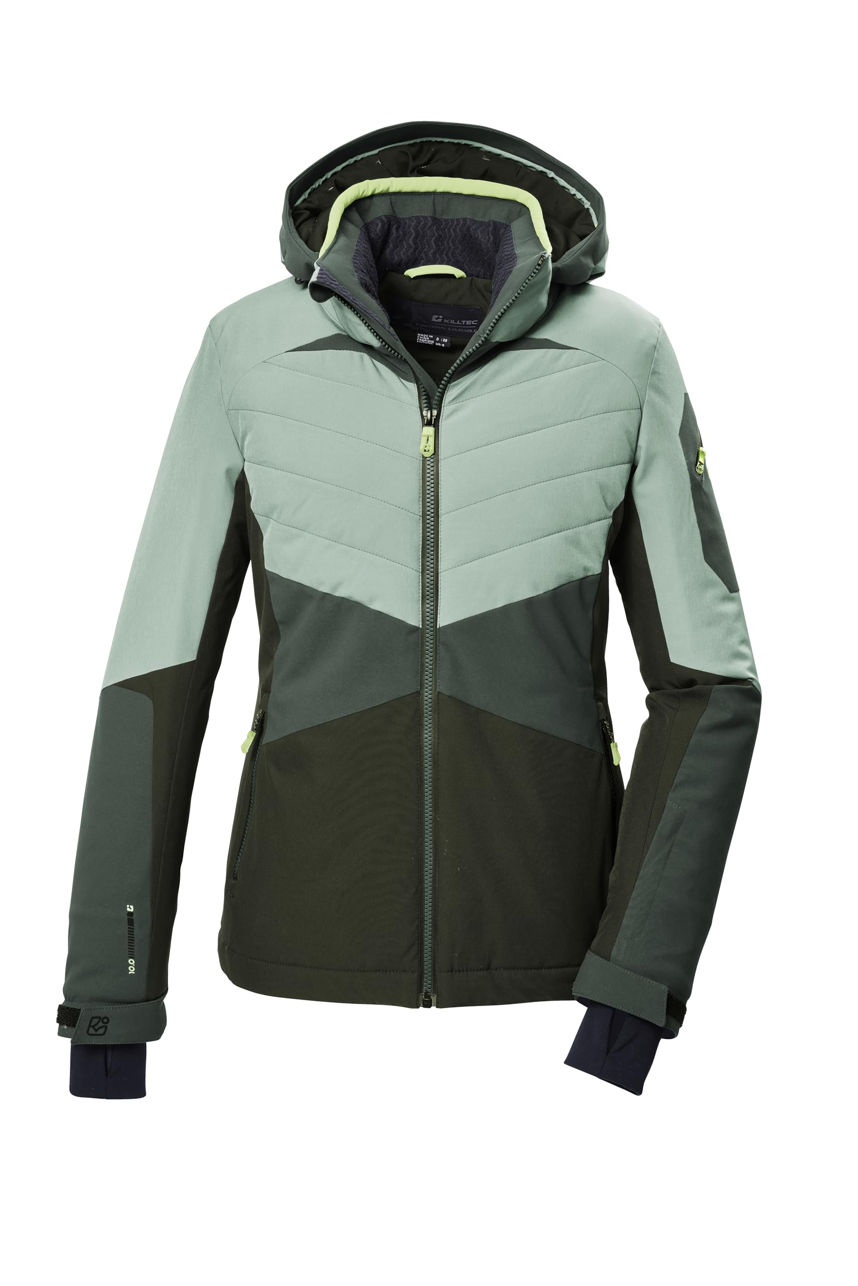 Killtec Damen Ksw 34 Wmn Ski Jckt Skijacke/Funktionsjacke mit abzippbarer Kapuze und Schneefang