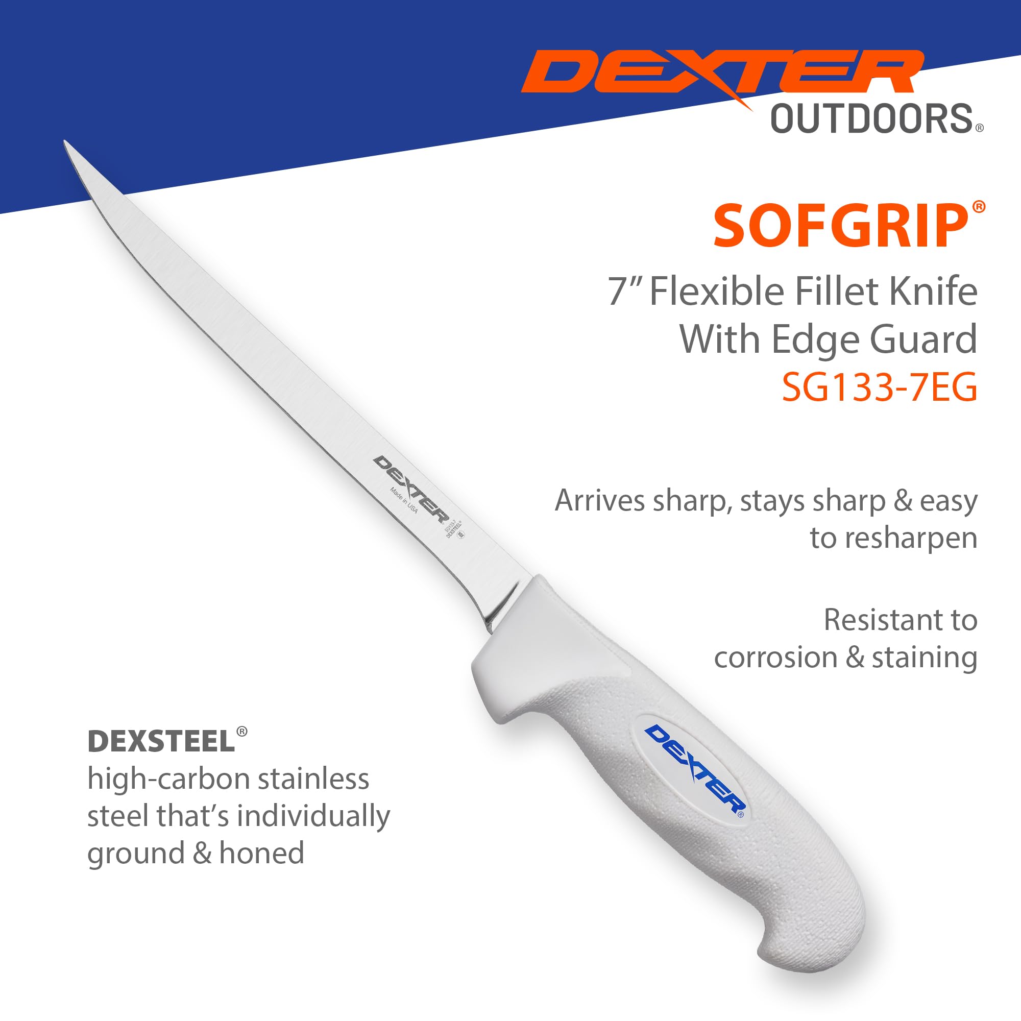 Dexter Outdoors SOFGRIP Filetmesser mit Kantenschutz