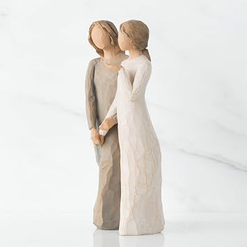 Willow Tree My Sister, My Friend, Walk with me. and Along The Way, We'll Share Everything, A Gift to Celebrate Supportive Friendships Among Women, Sisters, Co-Workers, Sculpted Hand-Painted Figure
