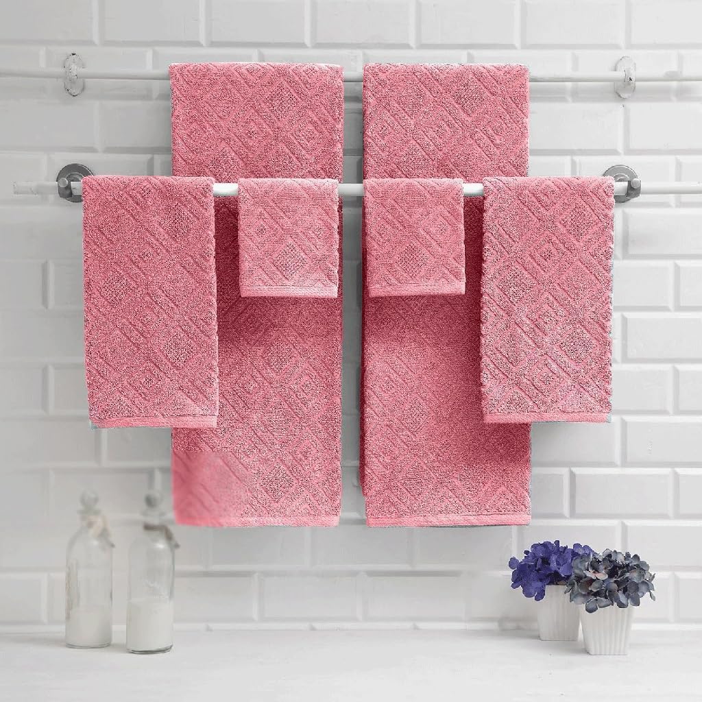 Towel Bathroom Set Quick Drying Absorbent Bath Towel 6 Piece Set