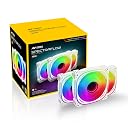Ant Esports Spectraflow 120mm 3 IN 1 ARGB Case Fan Kit - White, Infinity Mirror Design, PWM Control, 1800 RPM, 45 CFM Airflow gallery image