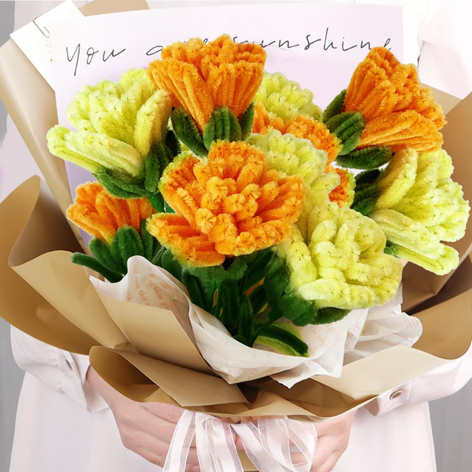 400 Scovolini Colorati In Ciniglia - Per Lavoretti, Bouquet Di Fiori E Decorazioni