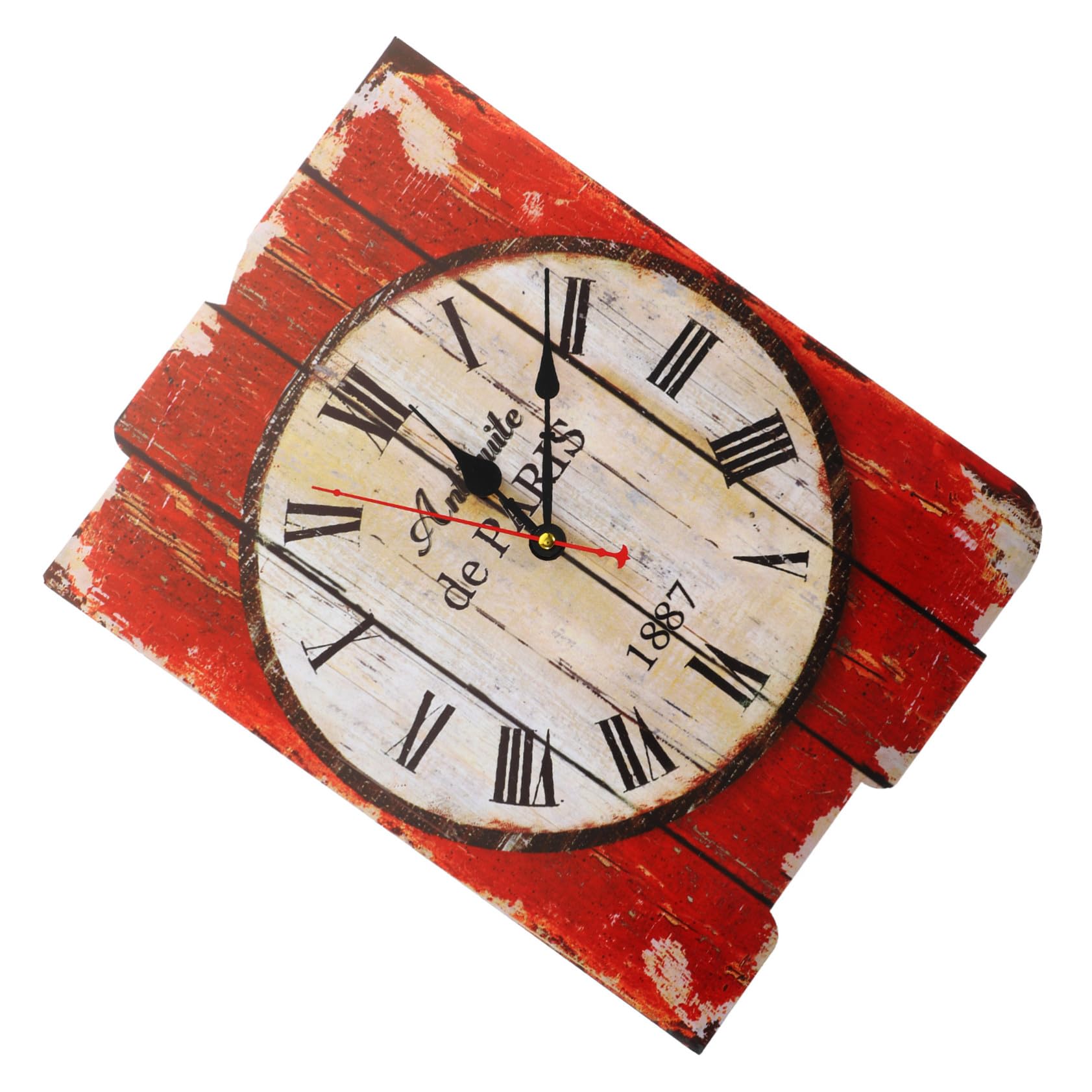 Horloge murale silencieuse en bois résolvant le bruit du tic-tac pour salon