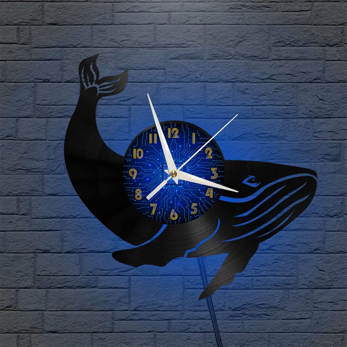 Horloge murale vinyle silencieuse pour éliminer les bruits de tic-tac la nuit