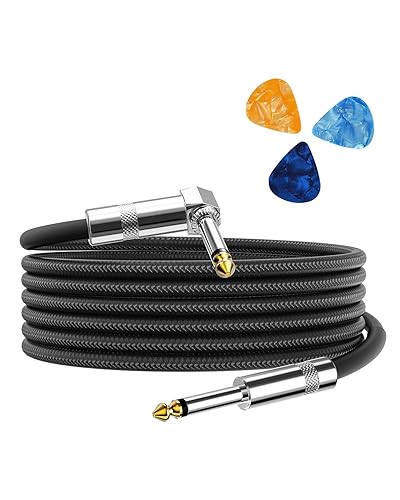 Aqdocvf Guitar Cable, Guitar Cord 10ft, AMP Cord for Bass