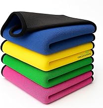 FRESHSHINE Microfiber Cloths for Home Cleaning – Thick, Reusable & Lint-Free | for Kitchen, Dusting, Glass, Furniture & Other Surfaces (400 GSM, 40X40cm Pack of 4)