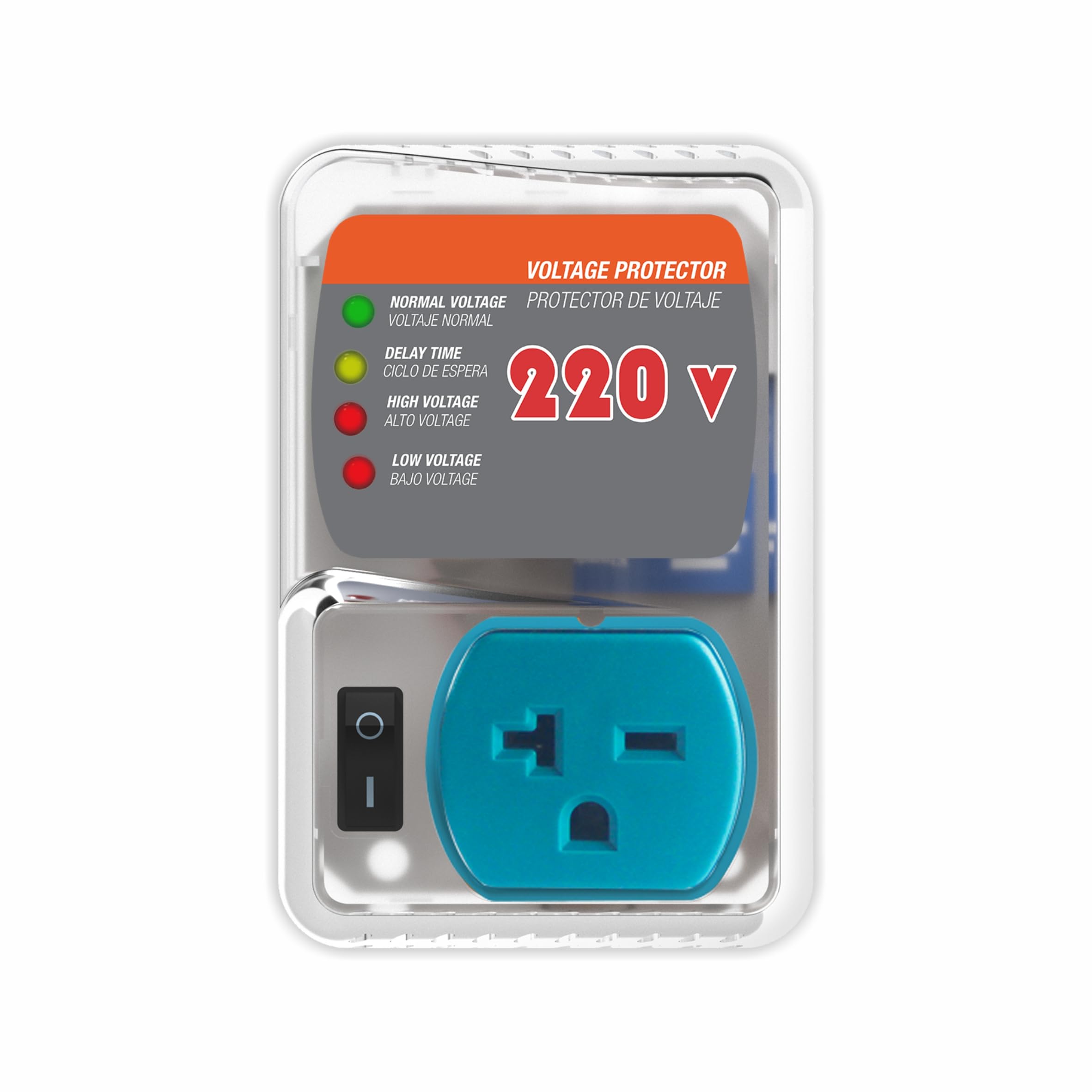 Heavy-Duty 20A 4400W Surge Protector for Appliances, Smart Circuit Plug with Outlet Saver & Power Strip for Refrigerator, Air Conditioner, High-Power Devices, Overload & Voltage Protection 140 Joule