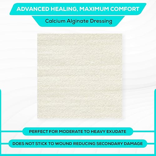 Vista 5 de MedVance TM Alginato – Apósito de alginato de calcio 4.25"x4.25" Caja de 5 apósitos