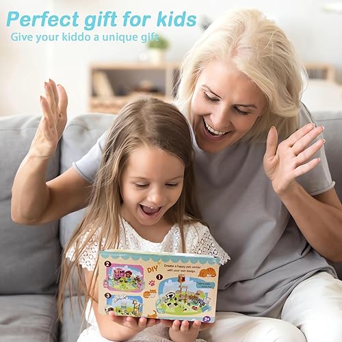 Miniatura 6 de SweetAce 32 Piezas Juguetes de Perros para Niños Juego de Simulación Conjunto de Figuras de Perro Juguete para Niños Pequeños Conjunto de Juego de