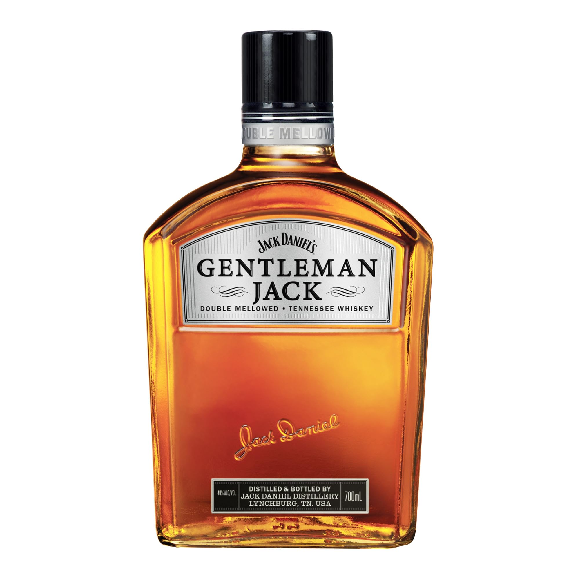Jack Daniel’s Gentleman Jack Tennessee Whiskey, 70 cl | Double Charcoal Mellowed for Exceptional Smoothness | Premium Tennessee American Whiskey | 40% ABV