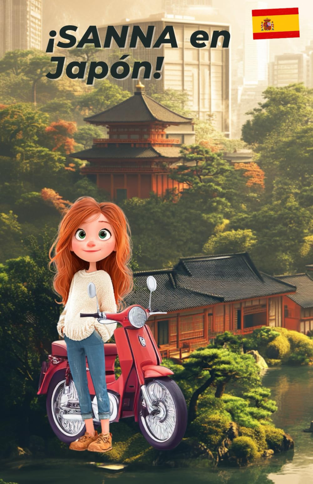¡SANNA en Japón!: Libro para pintar y aprender para niños a partir de 8 años