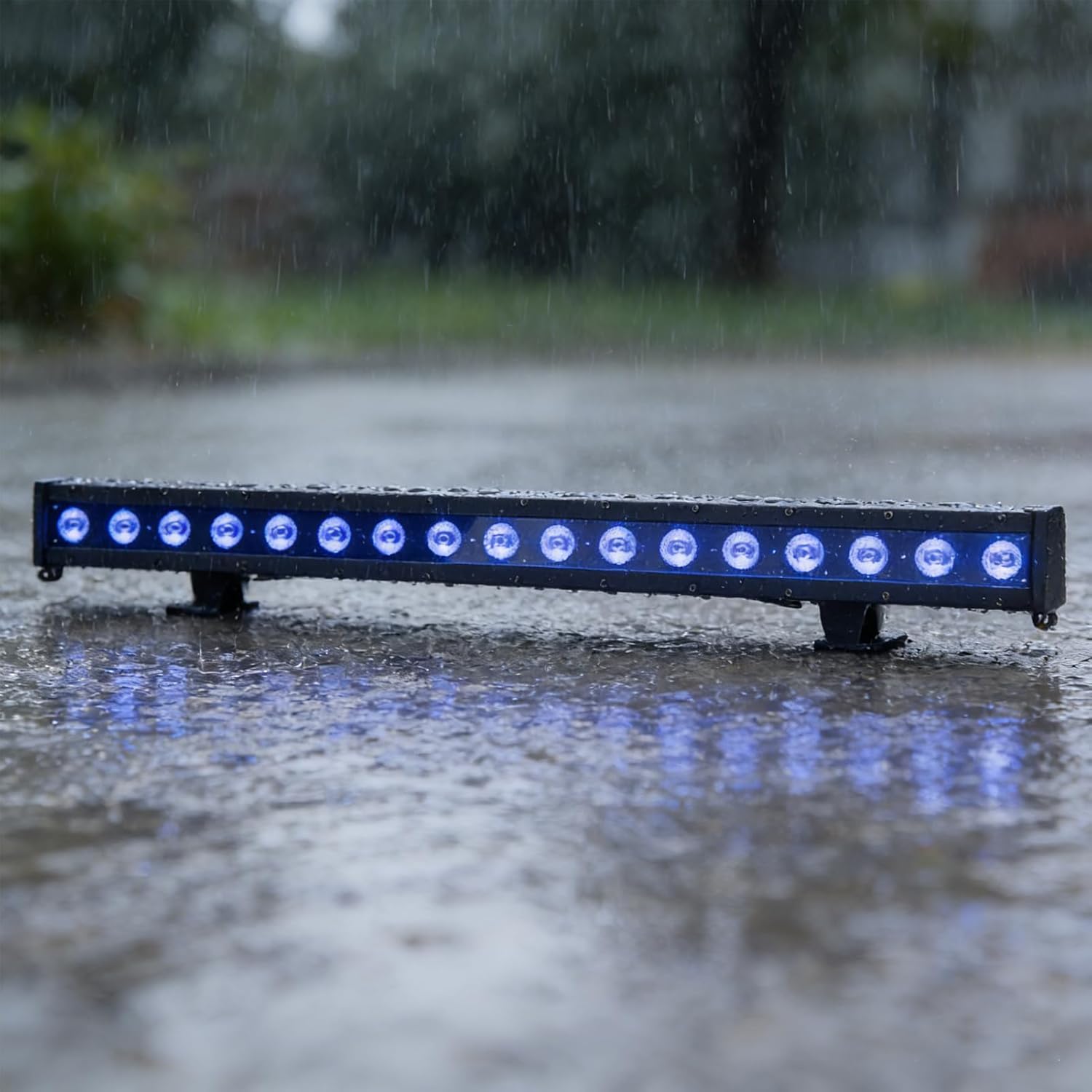 SHEHDS 18x10W Waterproof Wash Wall Light, RGBWUV 6-in-1, IP65 Waterproof, DMX512, Stage DJ Light, Strobe Effect, Aluminum Shell, for Outdoor Party, Disco, Live Show