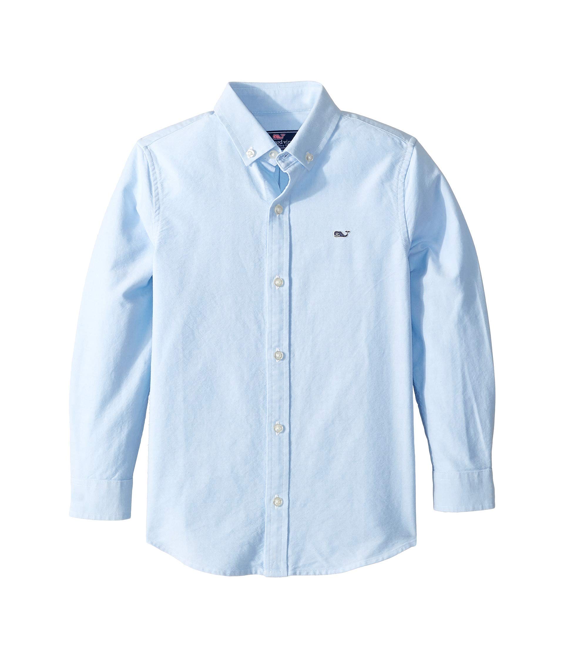 vineyard vines Jungen Boy's Oxford Long Sleeve Whale Shirt Hemd mit Button-Down-Kragen