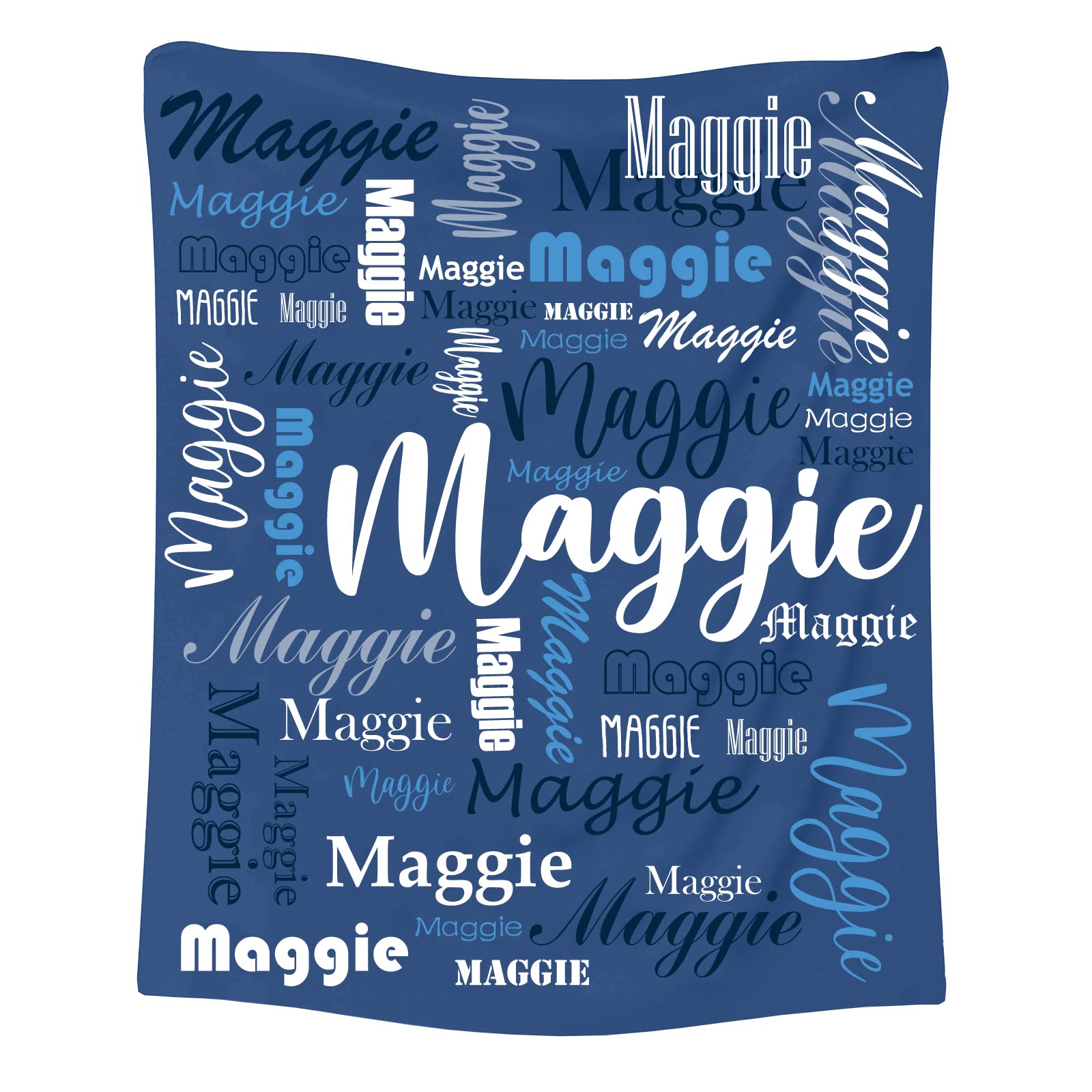 NIBESSER Personalised Baby Blanket with Names Custom Blankets Personalised Baby Gifts Customised Blanket for Boys Girls Newborn Toddlers Kids Adults Mom Dad Family Friends Dogs