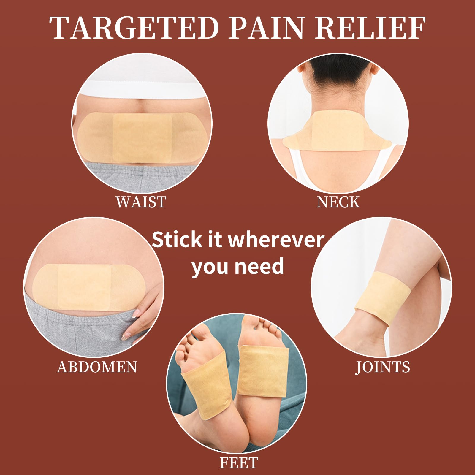 Hot Moxibustion Patches - 12 PCS for Pain Relief — Amazon image 5