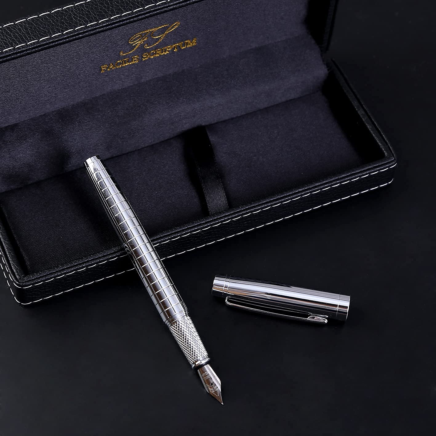 Penna stilografica da collezione corno argento Edizione Limitata