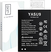 YASU9 for Samsung Galaxy S III Replacement 3rd Generation EB-L1G6LLU/EB-L1G6LLA/EB-L1G6LLZ Battery Original Capacity 2100mAh 3.8V for SC-06D/GT-i9300/GT-i9305/GT-i9305T/SCH-i535/SGH-i747 etc. Model
