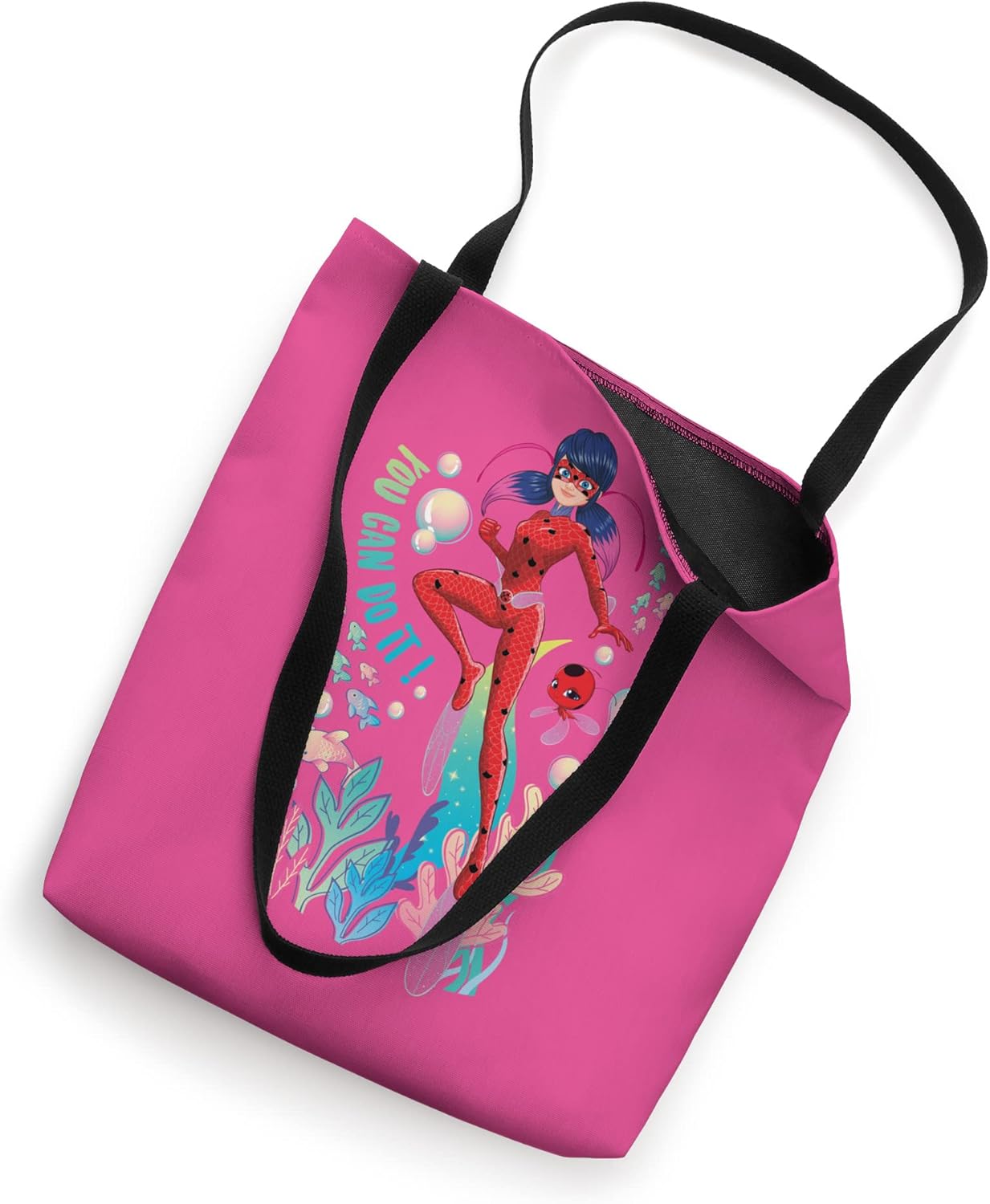 Miraculous Ladybug Summer Aqua You Can Do It Tote Bag