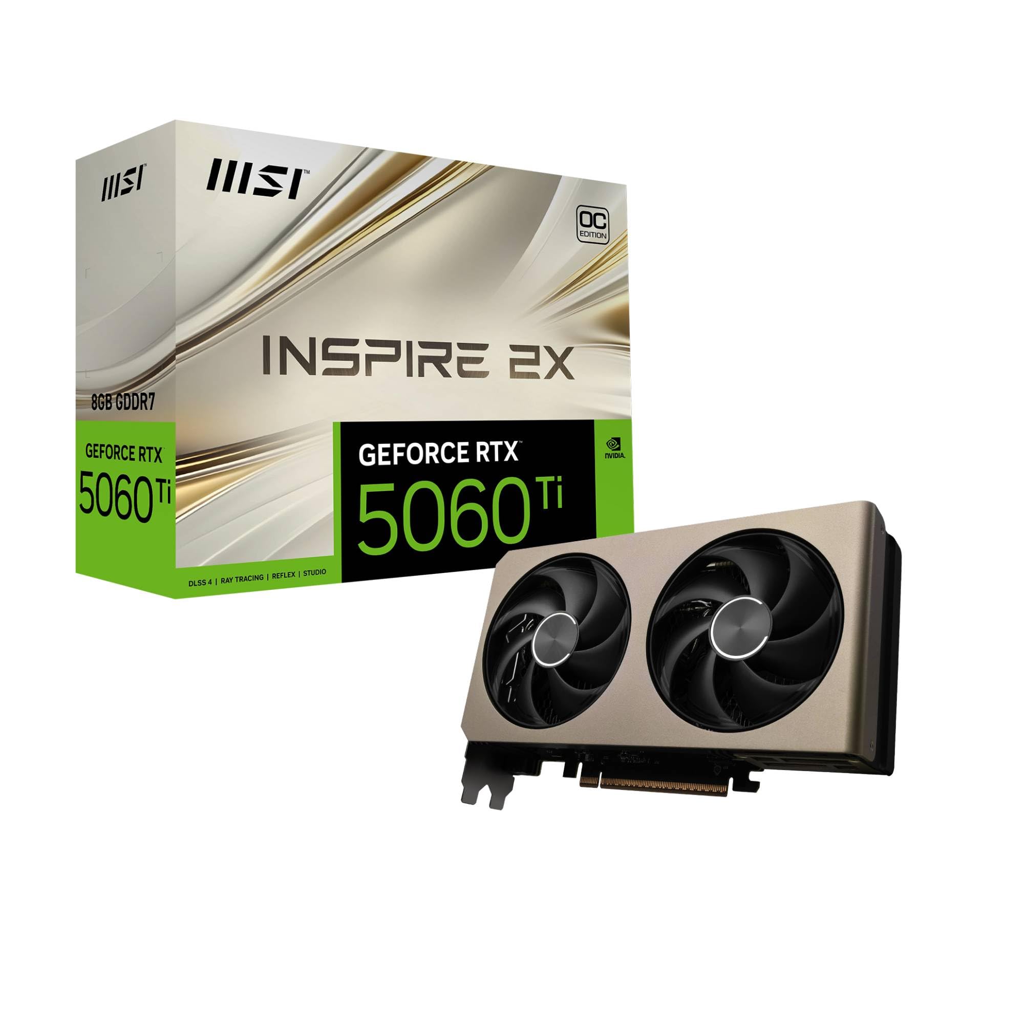 Amazon | MSI GeForce RTX 5060 Ti 8G INSPIRE 2X OC