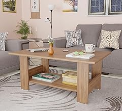 Spyder Craft Multipurpose Engineered Wood Coffee Center Sofa Tea/Teapoy Console Table Engineered Wood Coffee Table (Finish Color - Noce Lyon, DIY(Do-It-Yourself))