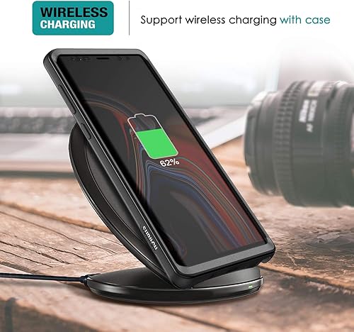 Miniatura 4 de SURITCH Case for Samsung Galaxy Note 9,Built in Screen ProtectorSupport Wireless Charging Soft TPU Back Cover+PC Bumper Full Body Protective Case