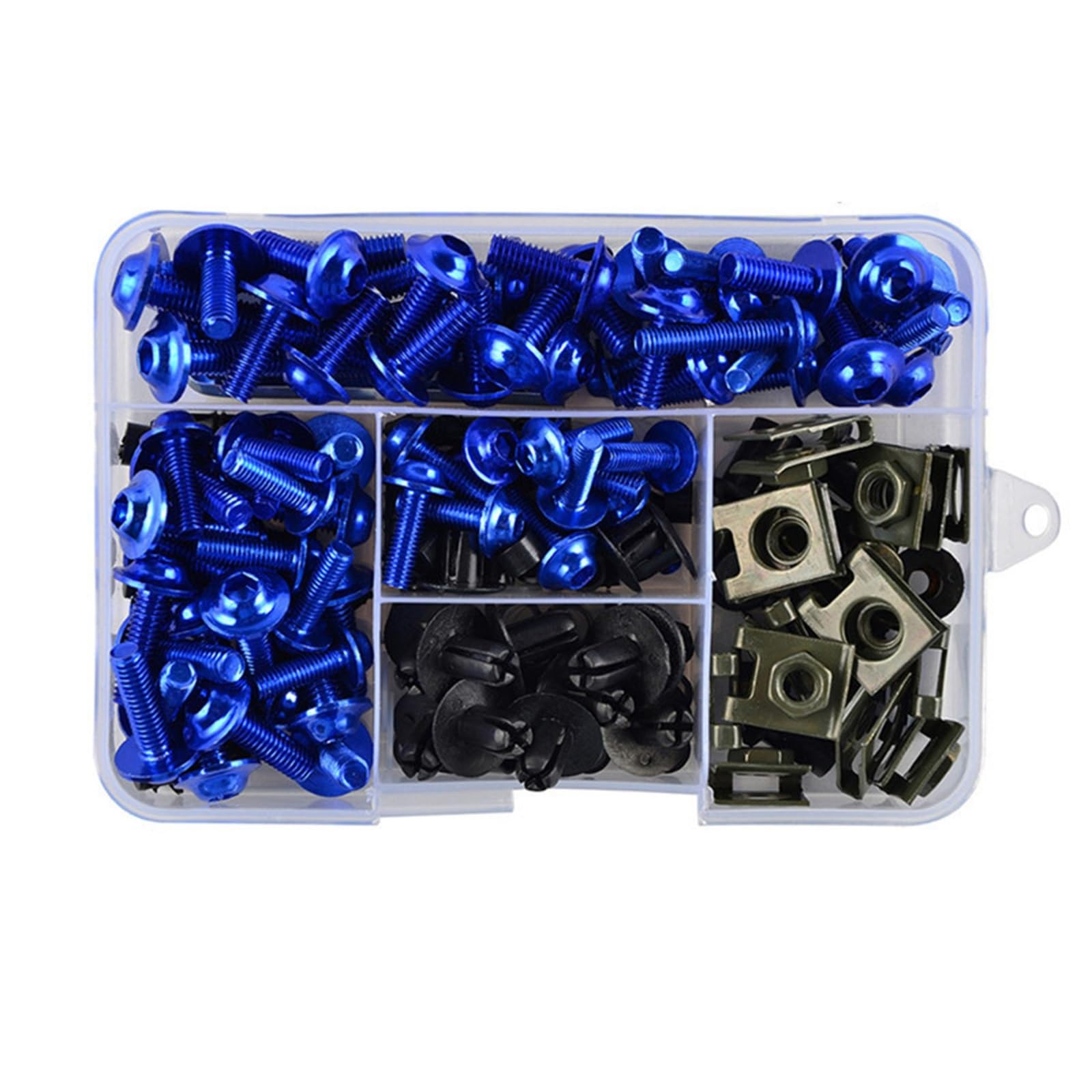 Compatibile Con 195PCS Viti Per Moto Carena Bullone Vite Dado Kit Viti Per Carrozzeria Kit Universale Per Moto Set Di Dadi E Bulloni Kit Viti Moto
