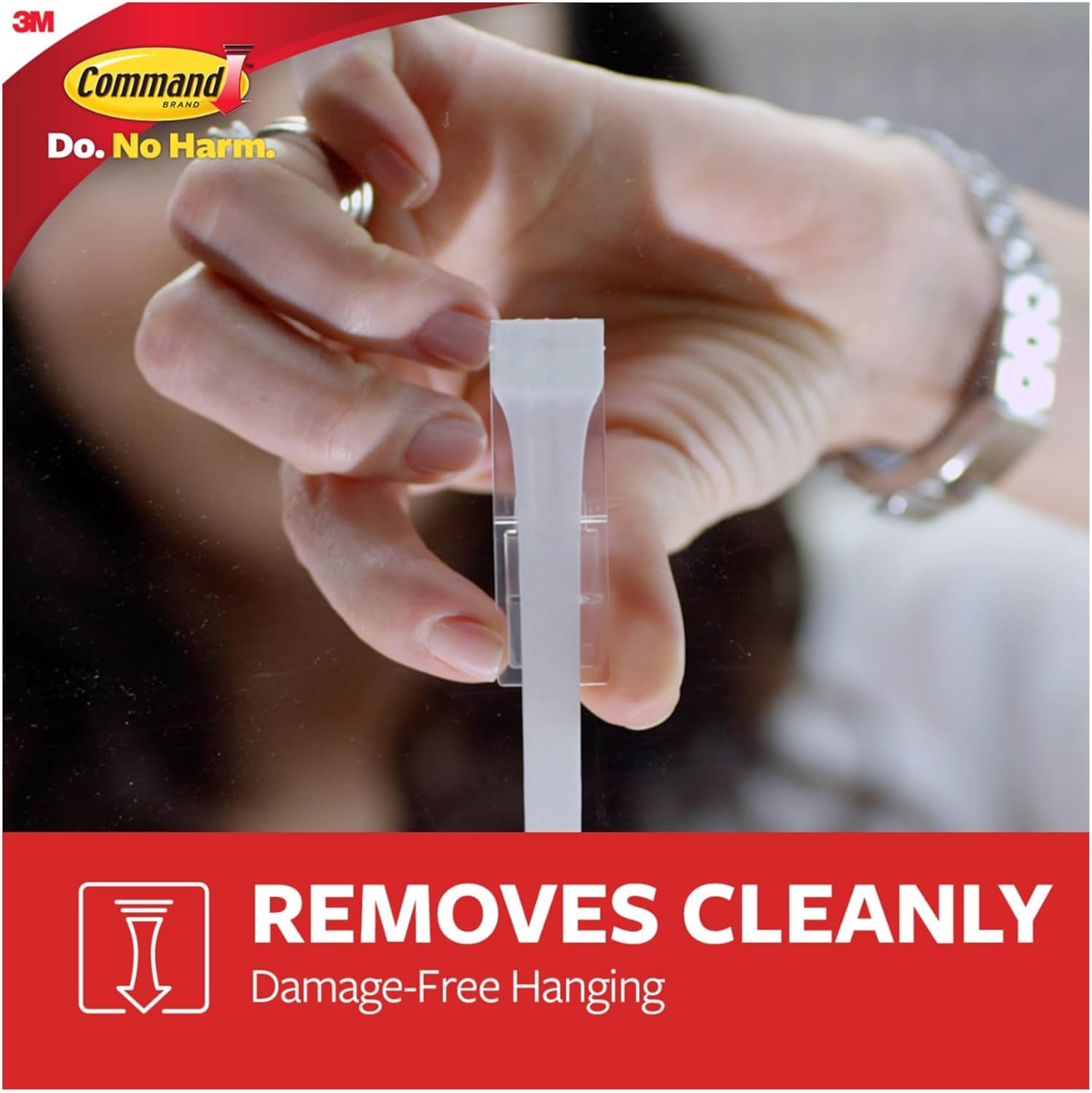 Command Under Sink Sponge Caddy, Total 2 Caddies with 8 Strips, 2 Pack of 1 Caddy, Organize Damage-Free