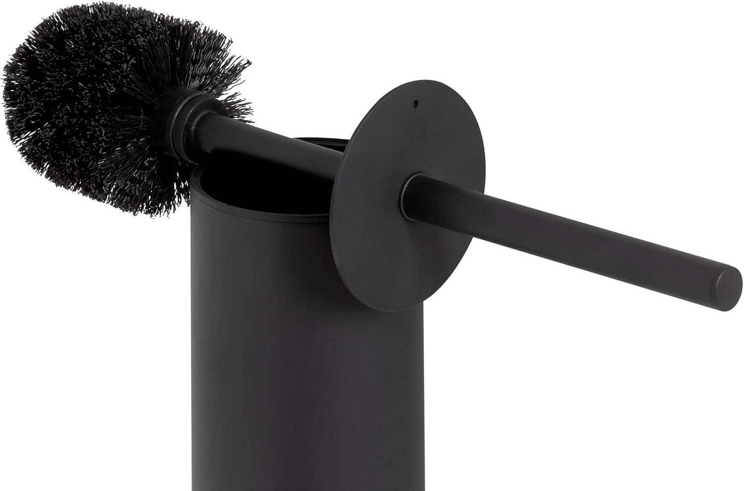 Tiger Noon Toilet Brush and Holder, Black, 8.9 x 38.2 x 11 cm