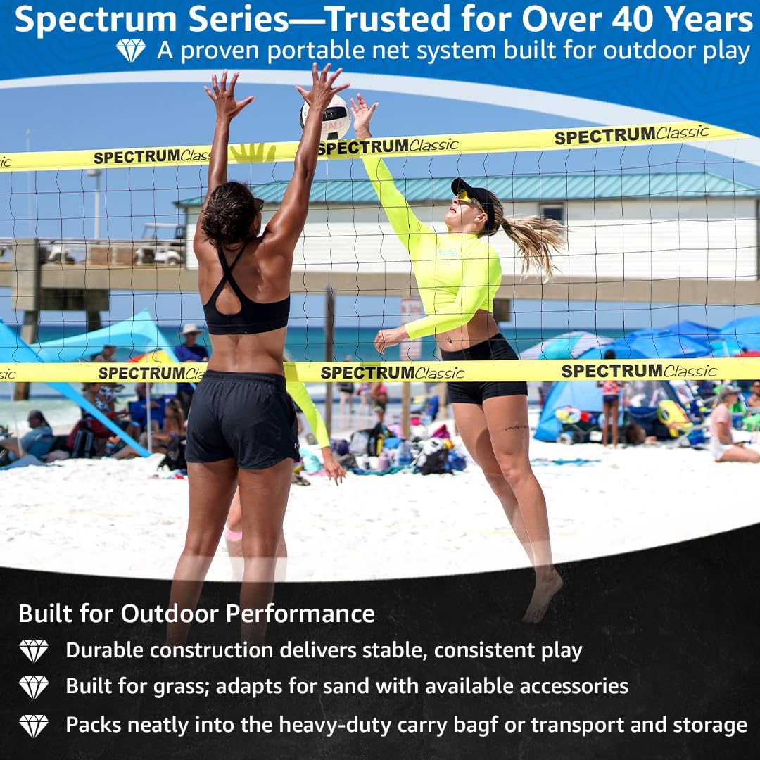 Park and Sun Sports Spectrum Classic Volleyball Set Color: White