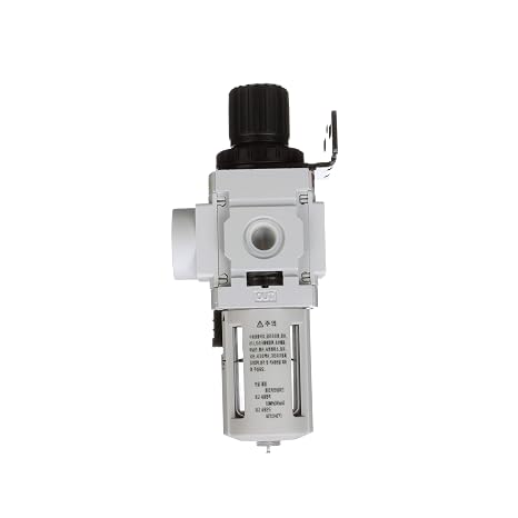 PneumaticPlus PPP2-N02BG Air Filter Regulator Combo 1/4 NPT, 5 Micron