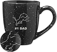 Vista 73 de Rico Industries NFL Football #1 Dad 16 oz Team Color Laser Engraved Ceramic Coffee Mug