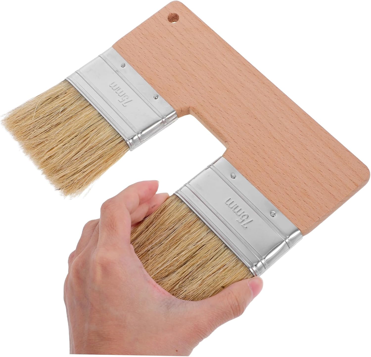 Double Headed Pig Bristle Paint Brush for Canvas and Walls