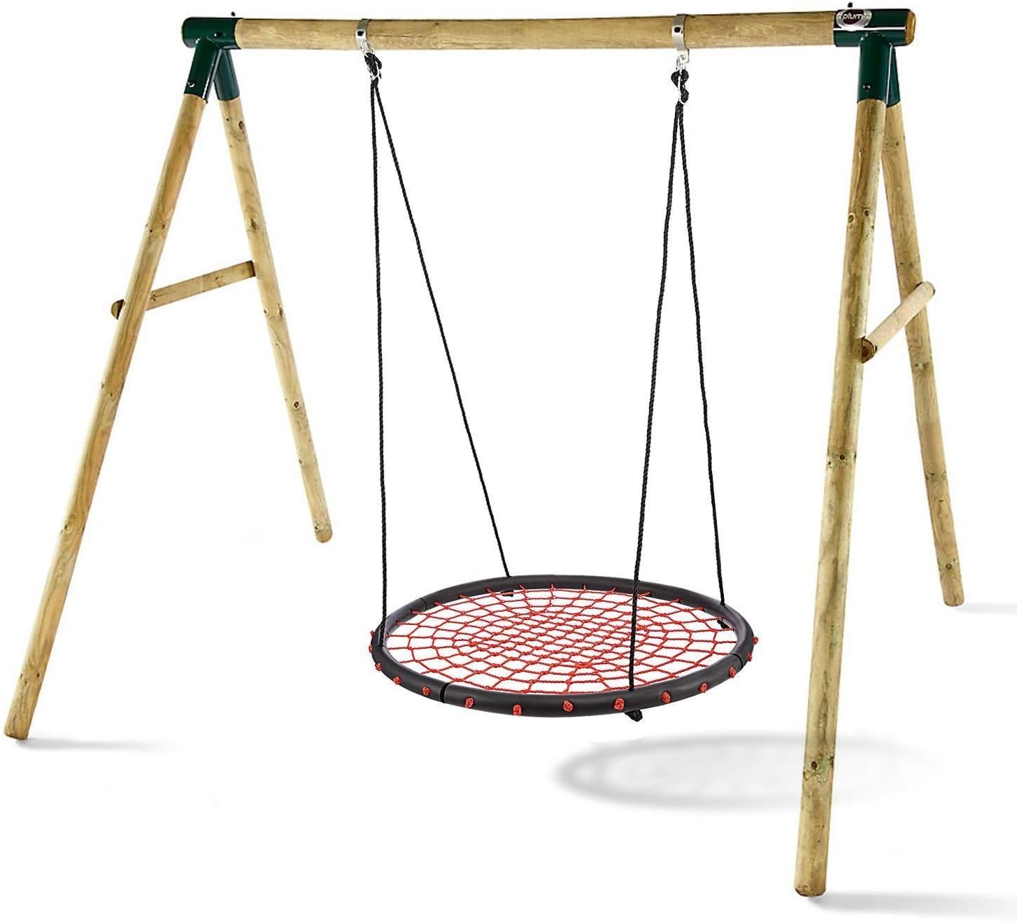 Kaluo Kids Web Net Swing Extra Large 40 inch Tree Swing Set for Playground Indoor and Outdoor (Red)