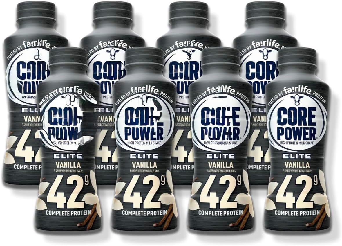 FAIRLIFE NUTRITION PLAN Core Power Elite 42g. Protein Shake, Vanilla - Liquid (14 fl. oz, 8 pk.) in Baxter Expresss packaging