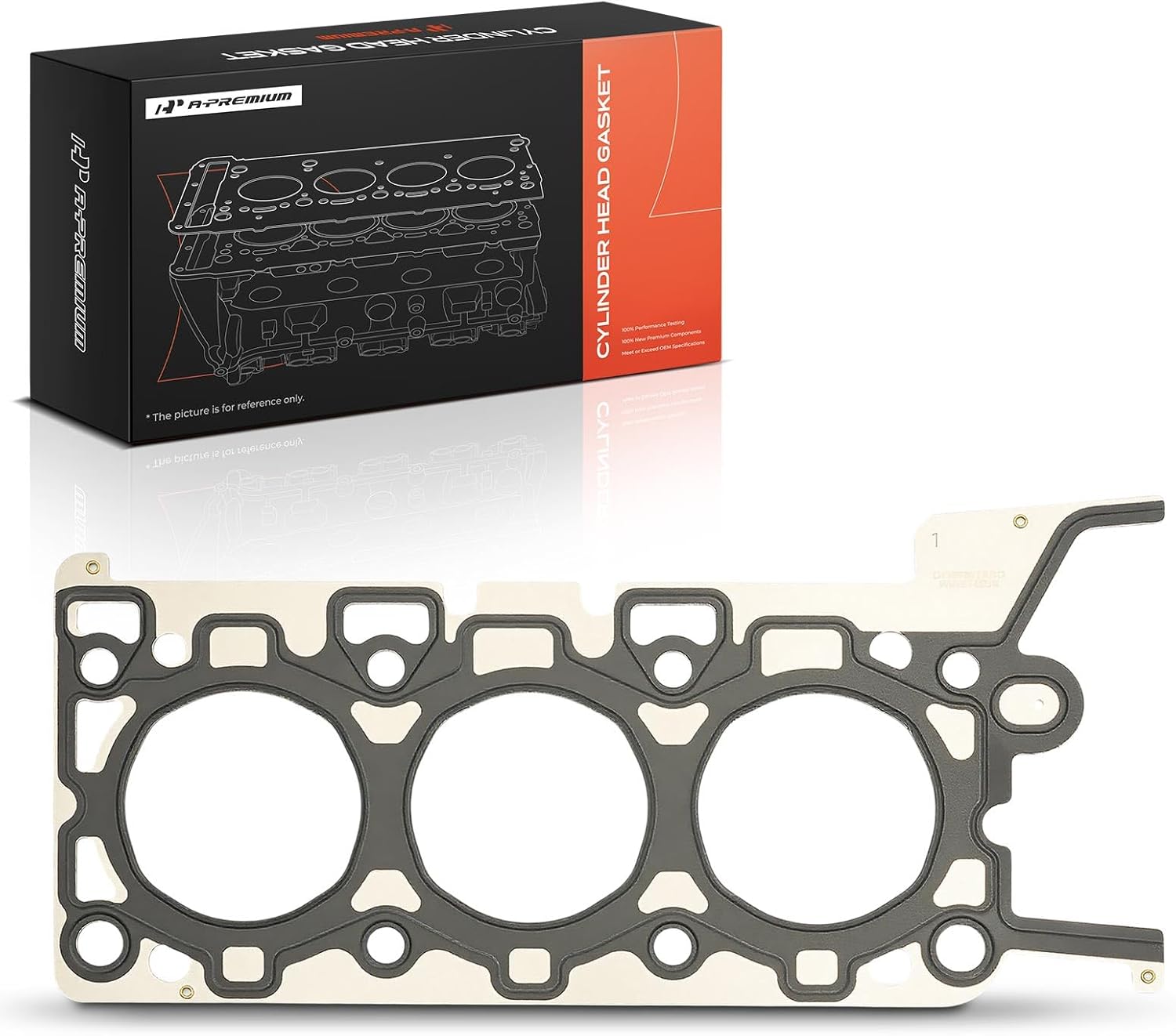 A-Premium V6 2.5L Left Engine Cylinder Head Gasket Compatible with Jaguar X-Type 2002 2003 2004 2005, Driver Side, Multi-Layer Steel