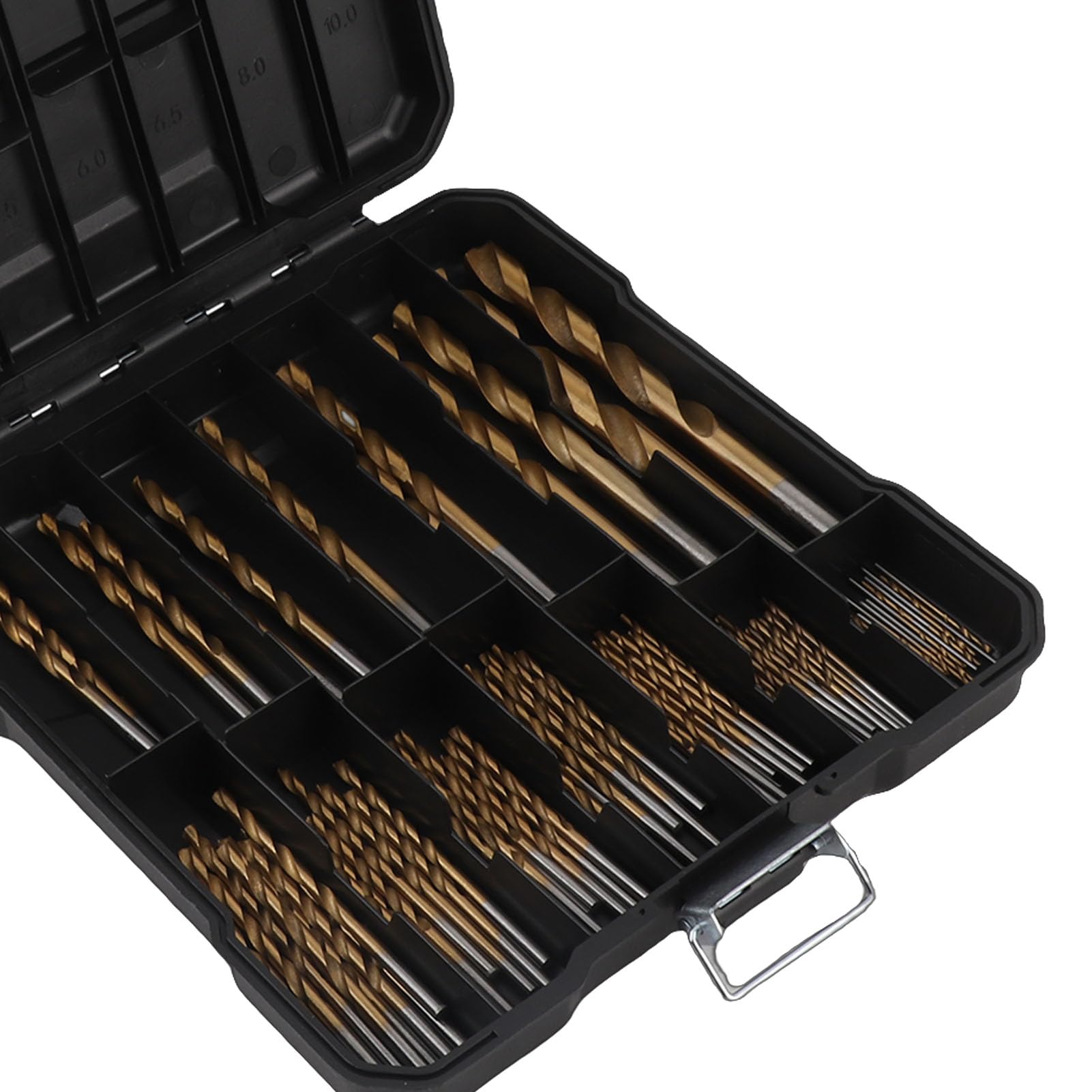 Juego de brocas helicoidales de 99 piezas, taladro manual eléctrico de acero de alta velocidad, broca de vástago redondo de 1,0 a 3,0 mm para metal, madera y plástico