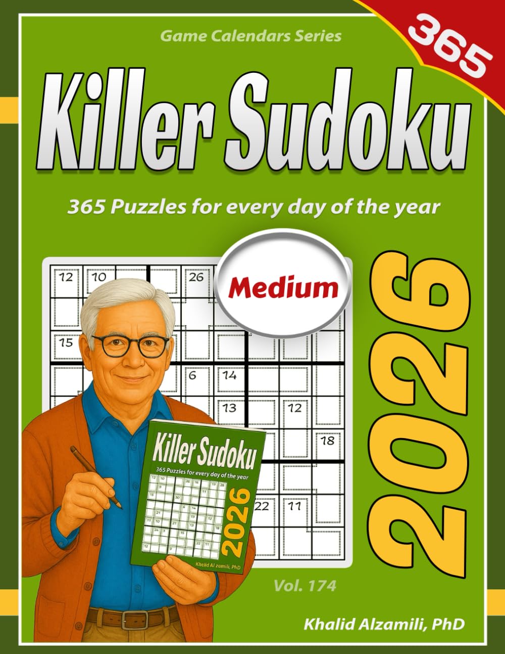 2026 Killer Sudoku: 365 Medium (9x9) Puzzles for Every Day of the Year (Game Calendars Series)