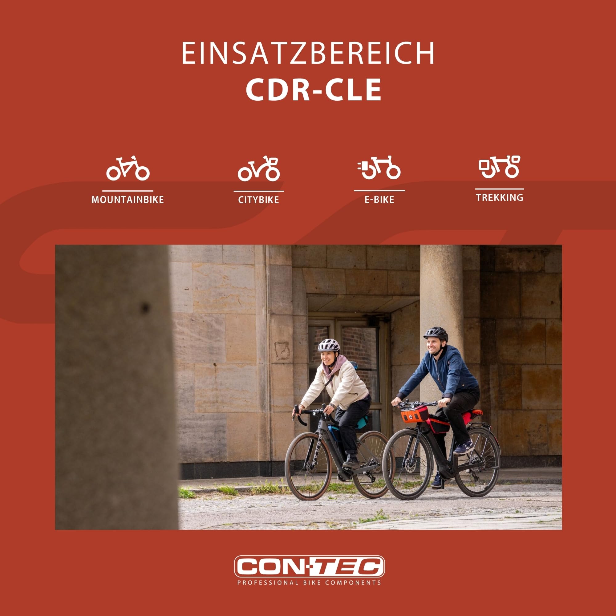 CONTEC Fahrrad-Bremsscheibe CDR-CLE, 203 mm, 207 g, Aluminium-Spider, Center Lock, E-Bike kompatibel, Edelstahl, hitzebeständig, einfache Montage, silber