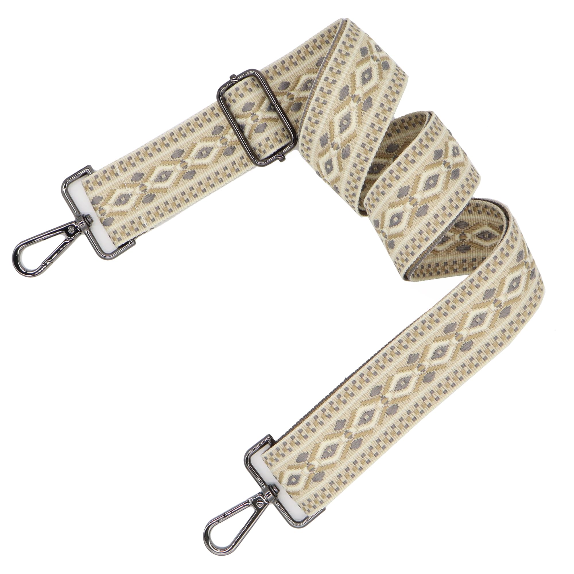 LEMEDE Purse Strap Adjustable Replacement Crossbody Bag Straps Retro Jacquard Embroidery Shoulder Straps for Shoulder Bag