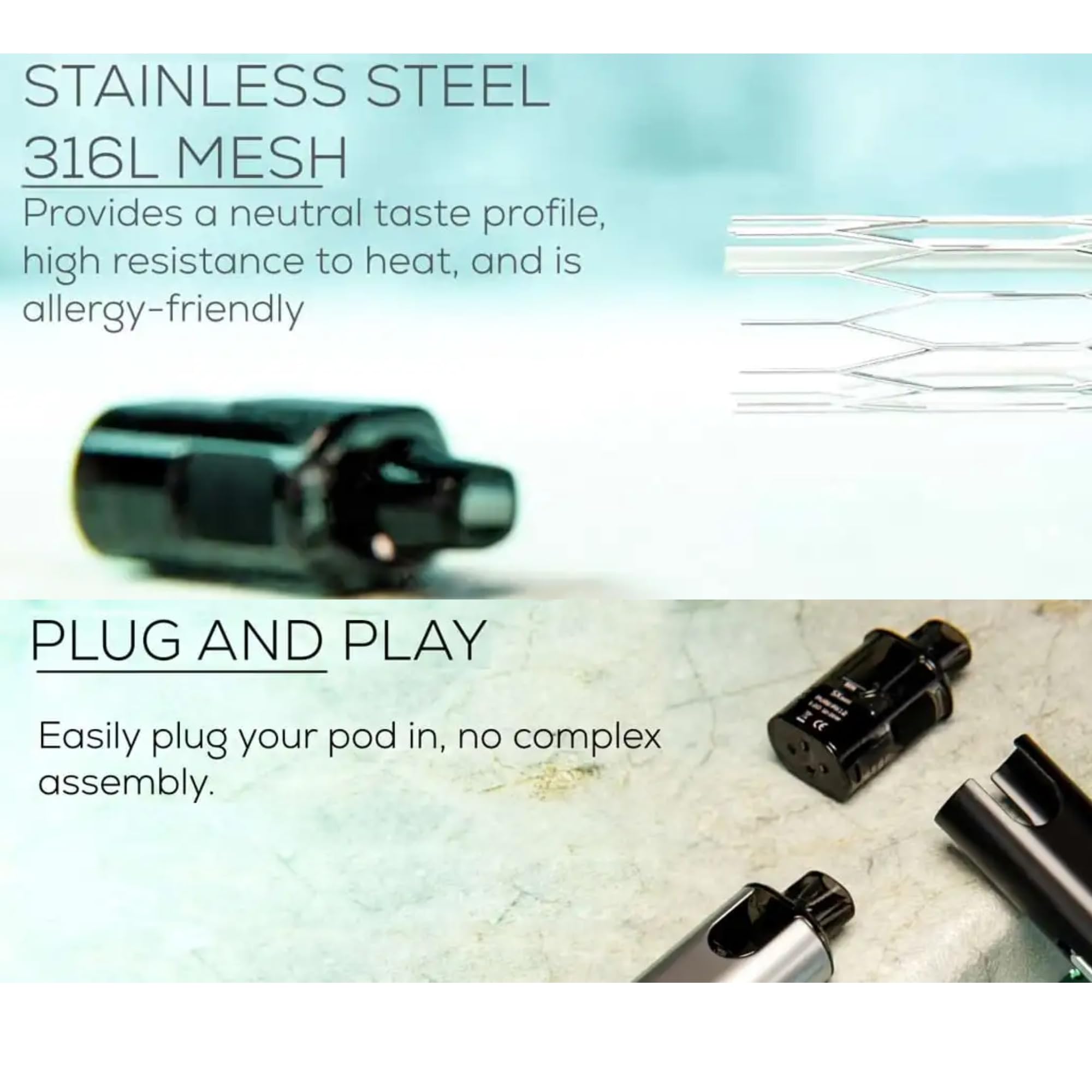 Pod mini SXMini PureMax Replacement Pods Pack of 2 | Grey Haze UK