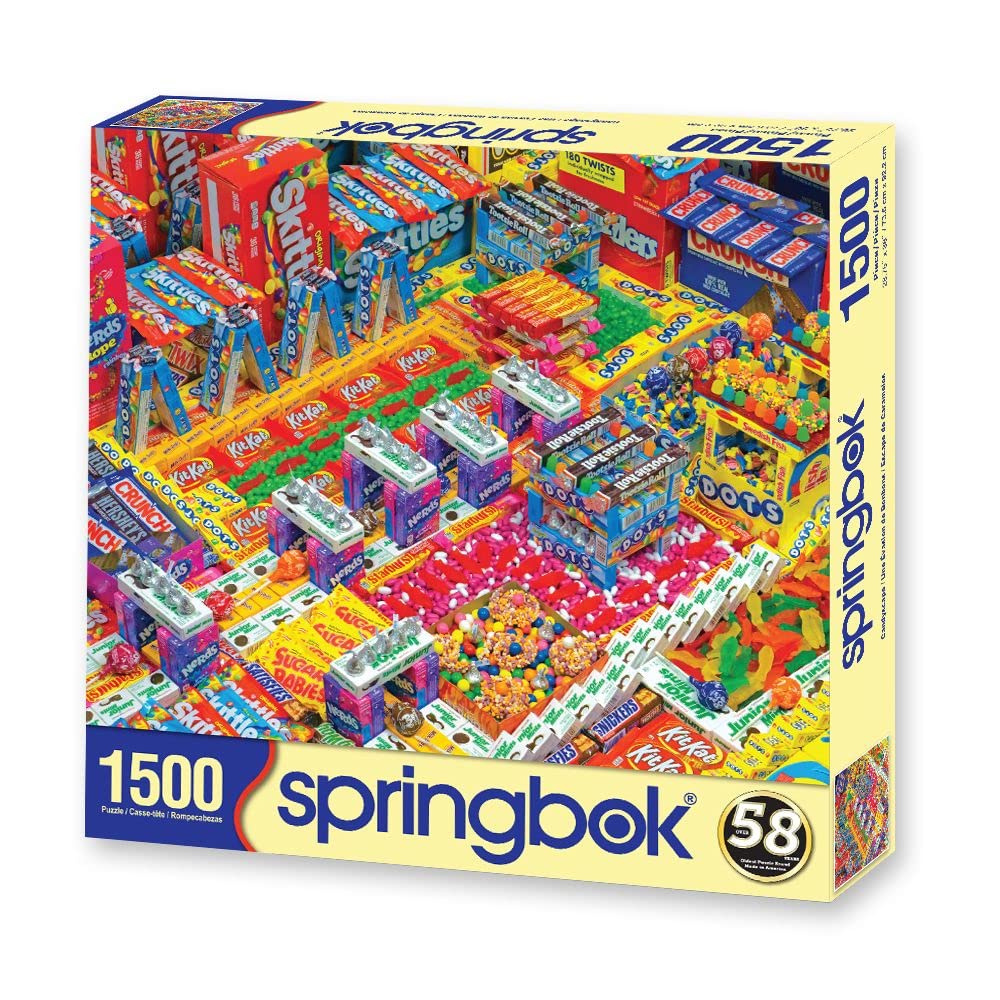 Amazon.com: Springbok's 1500 Piece Jigsaw Puzzle Candyscape - Made