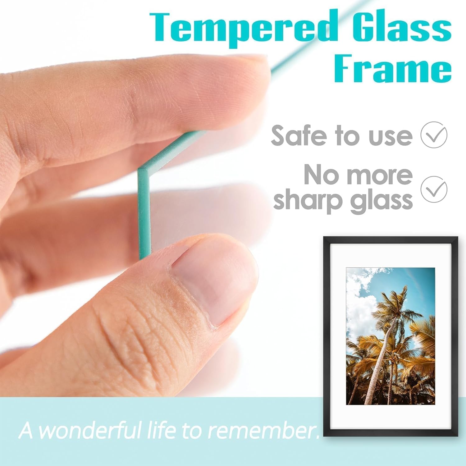Frametory, 16x24 Picture Frame with Mat for 12x18 Picture - High Definition Glass Wide Molding - Preinstalled Wall Mounting Hardware (Black, 1 Pack)