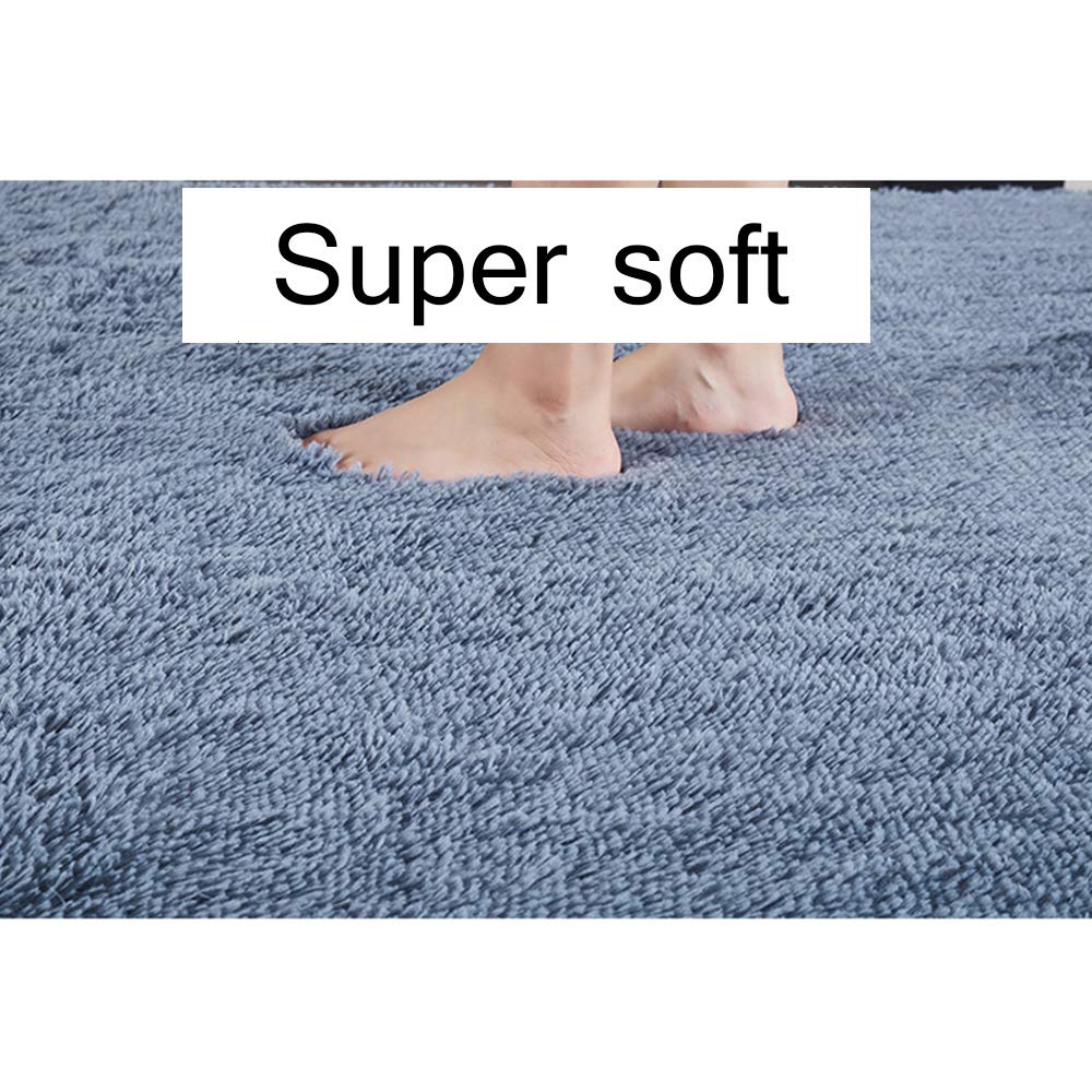 Treer Tapis Salon Shaggy Poil Long Ronde, Tapis de Yoga Lavable Design Moderne Anti-Dérapant Chaise Canapé Natte pour Intérieur, Séjour, Chambre, Couloir, Cuisine (Vert Fruit,100cm