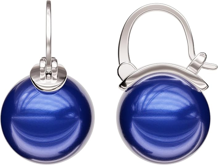 Pearl Drop Stud Earrings Huggie Hoop Golden-tone Earrings for Women, ideal bridal, work, party, dress, holidays Pearl Drop Stud Earrings Huggie Hoop Golden-tone Earrings for Women, ideal bridal, work, party, dress, holidays - Elevate Your Look with Blueberry and Natural Styles!