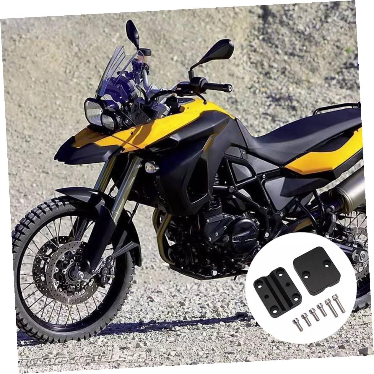 ABOOFAN Support GPS Moto avec Fixation Guidon Porte Téléphone Portable Sécurisé pour Pilotes Compatible RGS et Installation Facile et Stable
