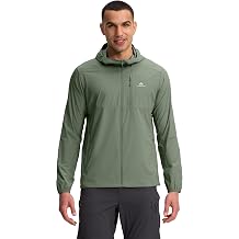 Pioneer Camp Mens UPF 100+ Sun Protection Hoodie Jacket Full Zip Long Sleeve Sun Shirts Lightweight Hiking Fishing Outdoor