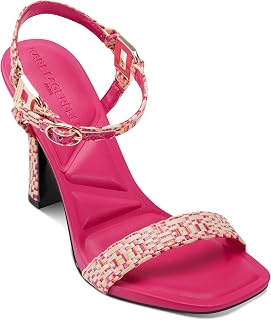 KARL LAGERFELD Women's Cybil Evening Ankle Strap Dress Heel