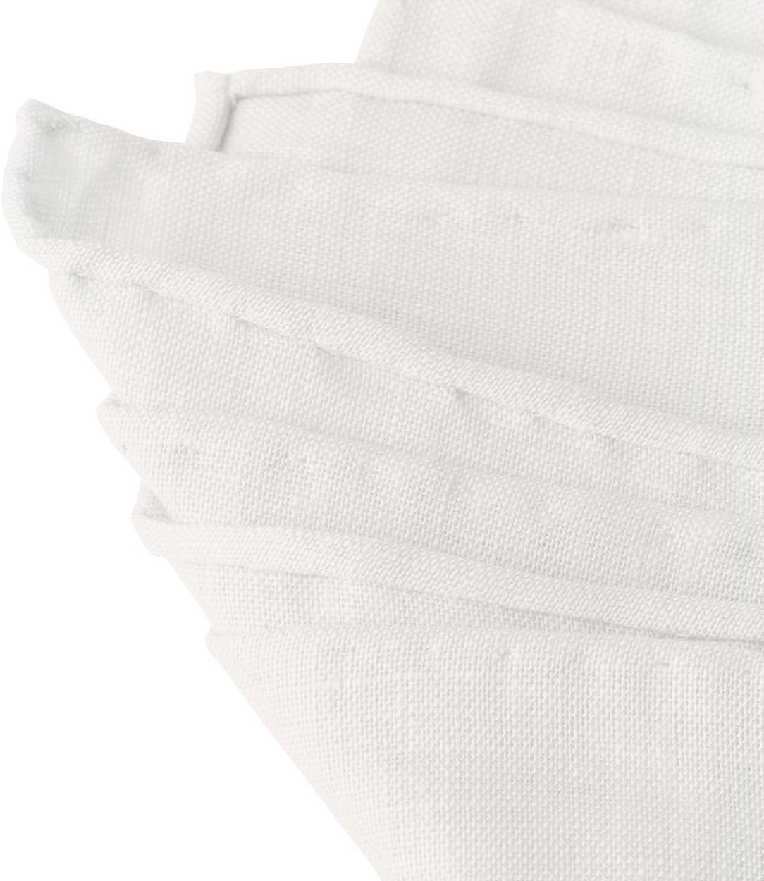 Jacob Alexander Linen Handrolled 15" x 15" Pocket Square Hanky