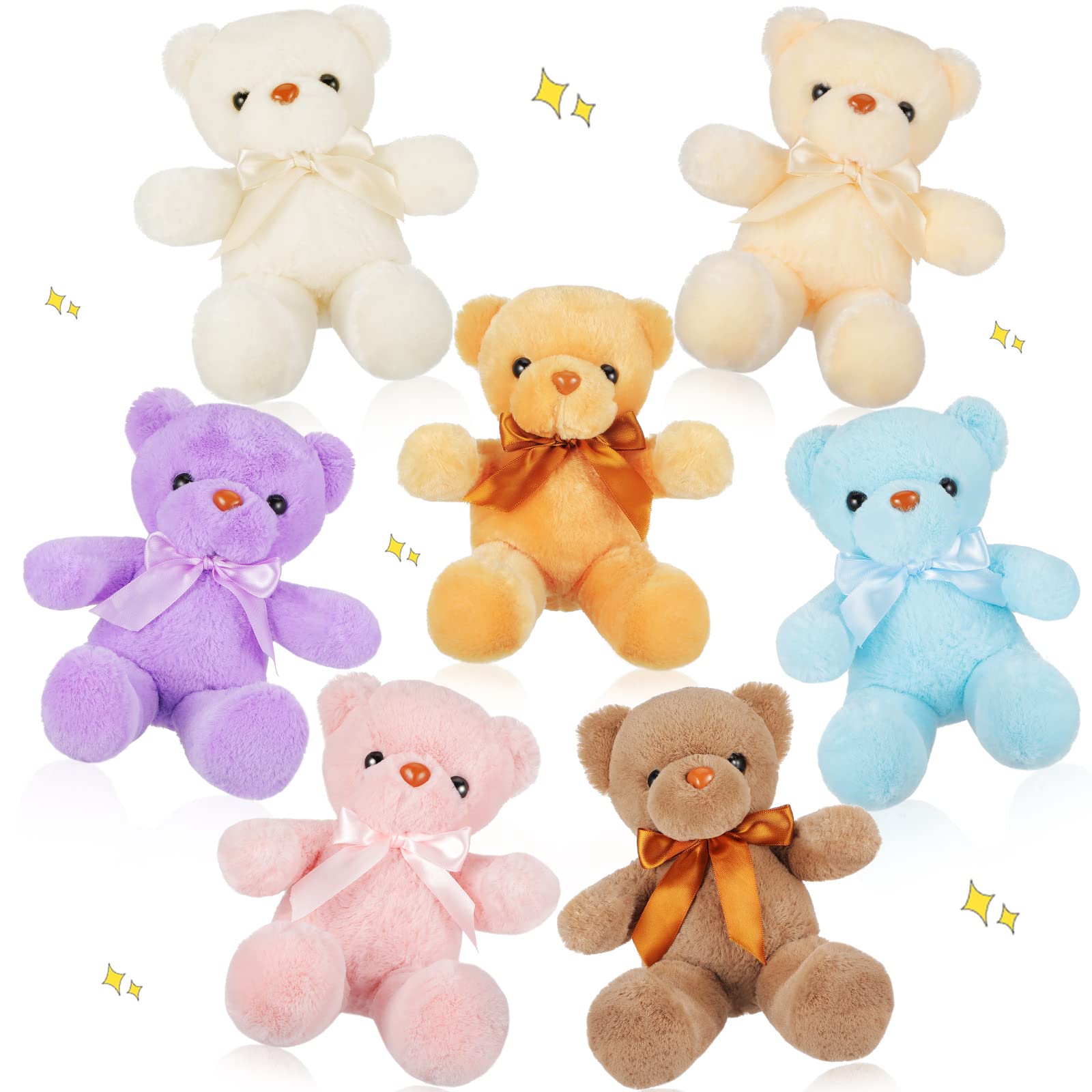 Amazon.co.jp: 7パック 14インチ ぬいぐるみ テディベア ぬいぐるみ
